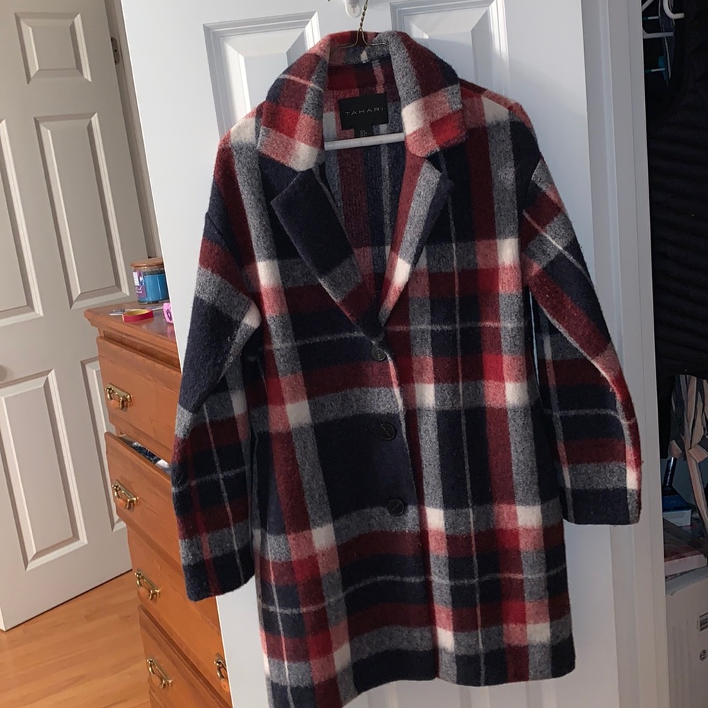 Multi colored winter coat